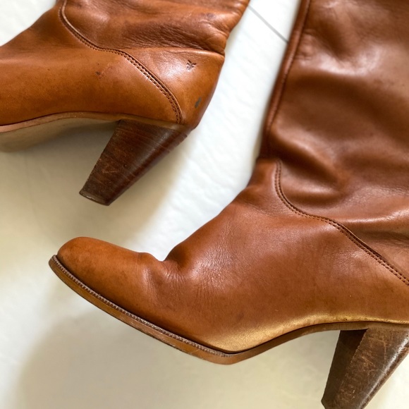 Vintage 70’s FRYE Knee-high Boots size 6.5 - Picture 7 of 8